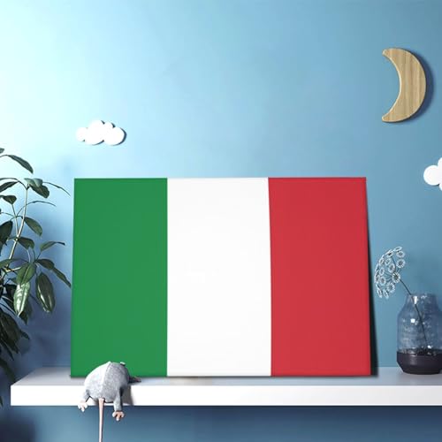 Drapeau italien image décorative pour raviver un mur blanc de salon - 5