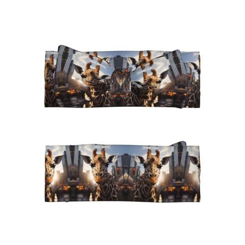 New York Giraffe Street Picture Baby Bow Headband Stretchy and Soft for Newborns, Infants, Toddlers, and Kids Girls2