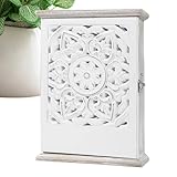 Presente destacado: Con su aspecto refinado de estilo campaña, esta caja de llaves garantiza un almacenamiento práctico y discreto de las llaves, creando un equilibrio entre funcionalidad y sofisticación, ideal como regalo festivo o como adición a cualquier entorno doméstico