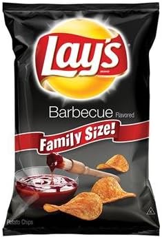 Barbecue Family Size Potato Chips 3 Pack Lays Barbecue Family Size Potato Chip Pack of 3