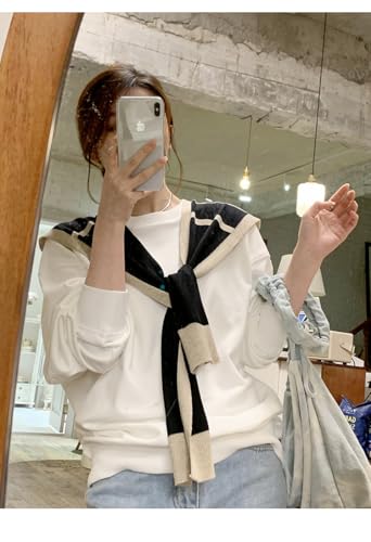 Women's Sweater Shawl Wraps Fisherman Aesthetic Triangle Striped Sweater Scarf Top Downtown Girl Old Money4