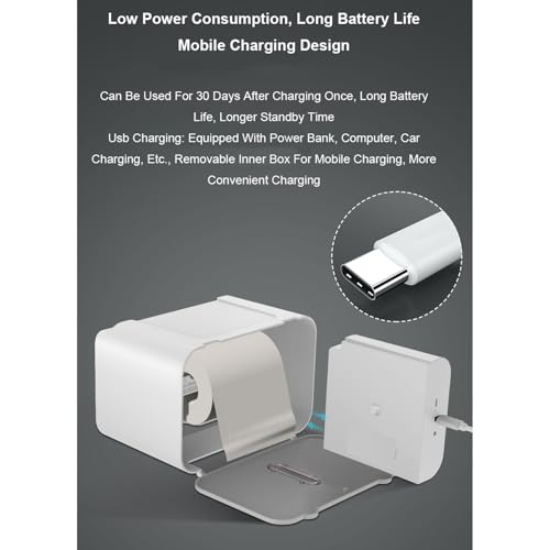 Dispensador automático de toallas de papel sin contacto con sensor y carga USB para baño y cocina