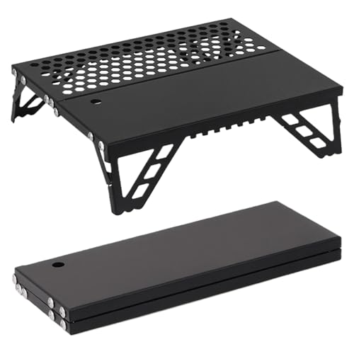 Parrilla De Camping | Rejilla Portátil De Aleación De Aluminio Para Camping - Parrillas Compactas Para Jardín Barbacoa Senderismo Exterior