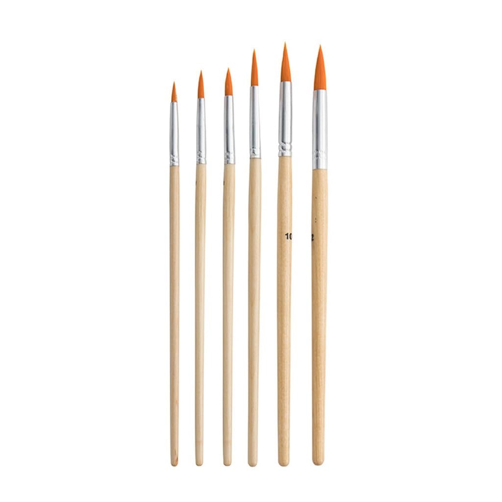 Ensemble de pinceaux à Peinture en Plastique et Nylon Bois Bouleau, 25 pièces