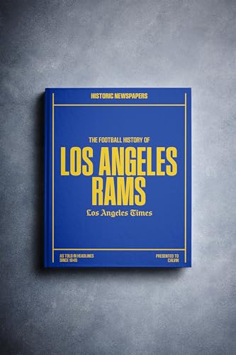 Signature gifts Los Angeles Football Personalized History Book - LA Fan Gift - A Pro Football History Told Through Newspaper Archive Coverage - Add a Name On The Cover for Free (Los Angeles R.)