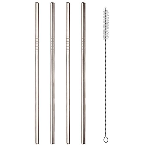 Reusable Stainless Steel Drinking Straws Metal Straws for 20 oz Tumblers - Suitable for Yeti, RTIC, Ozark Cups