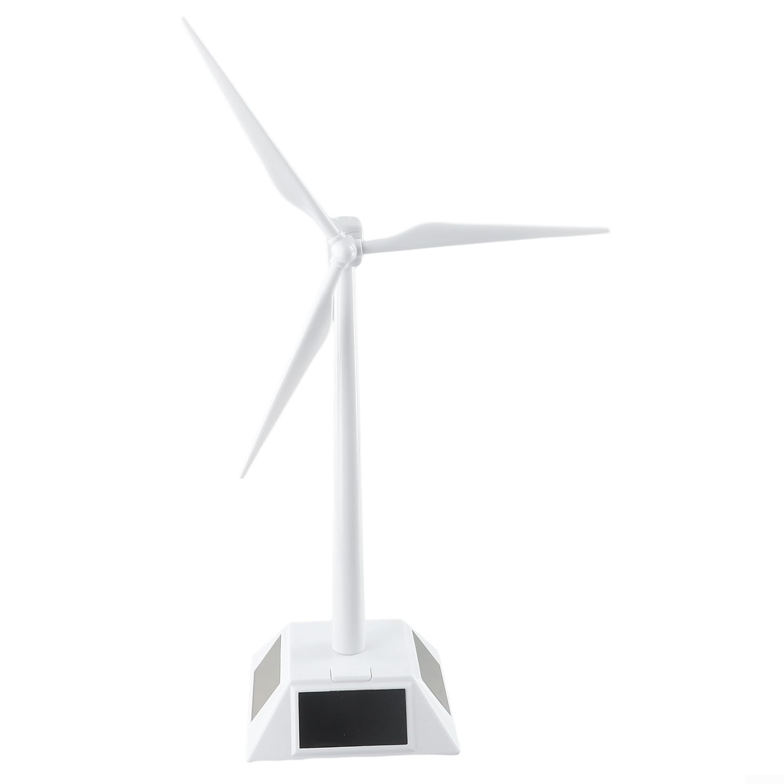 Solar Windmühlen-Modell Für Schreibtisch & Bildung – Deko-Windrad Mit Solarantrieb, Weiß