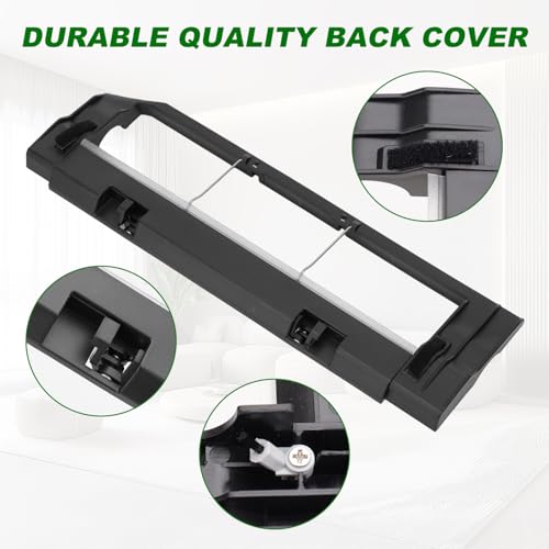 Image of Main Brush Guards Back Cover for Roborock E4, E5, S4, S5, S6, S5 Max, S6 Max Vacuum(Black)