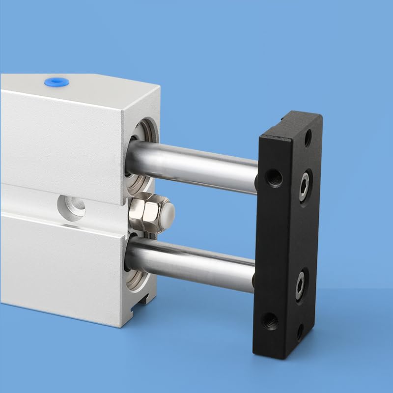 Vérin pneumatique double action TN10 x 90mm robuste à double tige