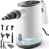 TEEVOGO Steam Cleaner for Home, 15s Fast Heat Up Handheld Steam Cleaner with 650ML Larger Capacity, Adjustable Portable Steamer for Cleaning Grout, Car, Couch, Furniture, Kitchen, Bathroom