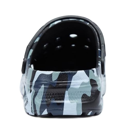 Image of Kids Boys&Girls Black Camouflage Clogs Children's Beach Shoes Classic Marbled Tie Dye Clog Little Kid
