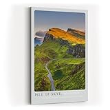 Paul Sinus Wandbild 60x90cm Isle of Skye Schottland Grüne 