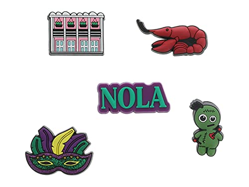 Crocs Jibbitz 5-Pack City Shoe Charms | For Crocs New Orleans One Size