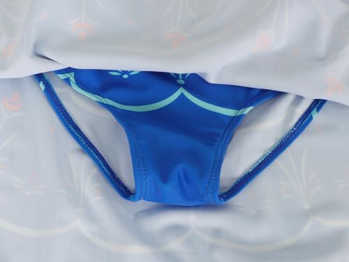 Image of WonderBabe Toddler Girls 2 Piece Tankini Bathing Suits Princess Summer Rash Guard Swimwear
