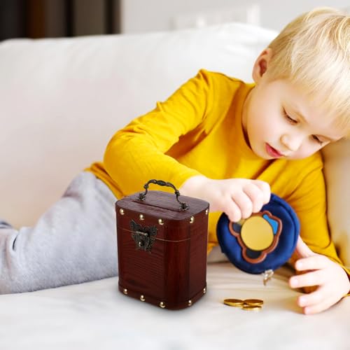 Coffre à trésor vintage en bois : l'écrin cadeau rétro idéal pour boîte à bijoux