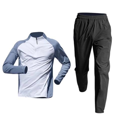 Ensemble homme de sport manches longues blanc XL pour la course