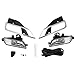 ECOTRIC Fog Lights Compatible with 2015 2016 Honda CR-V CRV Replacement for 33900T1WA11 33951T1WA11 HO2592140 HO2593140 Driving Bumper Fog Lamps + Bulbs + Switch(Clear Lens+Silvery bezel