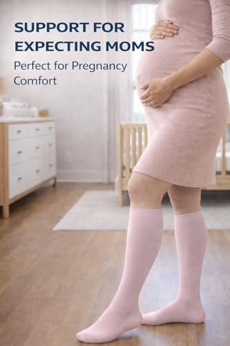 Image of Aoliks Medical Compression Socks for Women & Men, Support Knee High Socks for Running,Nurses,Travel
