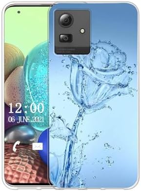 Sunrive Case compatible with CUBOT P80, Ultra Slim Transparent Soft Premium TPU Silicone Back Rubber Bumper Protector Patterns Cover(Cat, Ball)