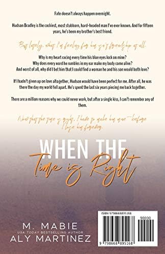 When The Time Is Right A Standalone Brother S Best Friend Romance Martinez Aly Mabie M Amazon Com Books