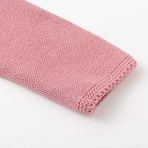 Image of Simplee kids Baby Girl Thin Sweater Solid White Pink Cardigans for Toddler 0-3Years