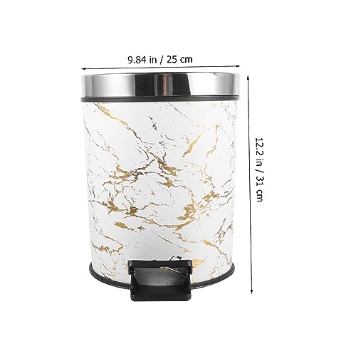 Caneca de basura rectangular con pedal Mobestech 8L miniatura 6