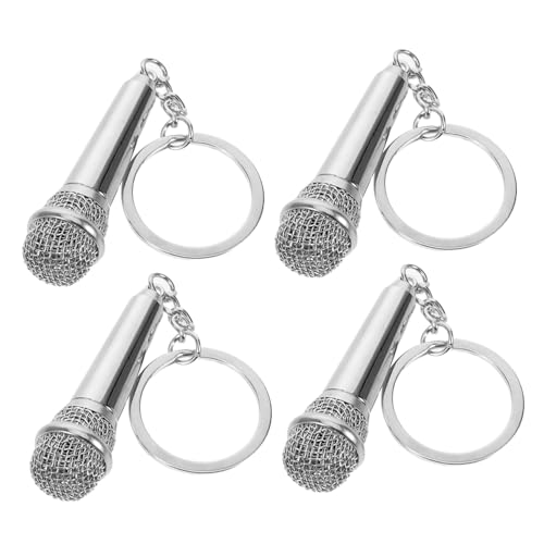 Esprimi la tua passione: mostra il tuo per la musica e il canto con questo portachiavi decorativo a forma di cantante, progettato come ciondolo a forma di microfono retrò per la tua borsa o borsetta, ciondolo a forma di microfono per borsetta, bomboniera per feste musicali