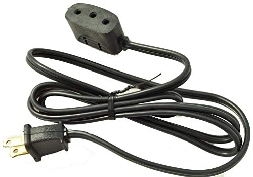 NgoSew Power Lead Cord Fits Singer Models 401, 403, 404, 3 pin Plug