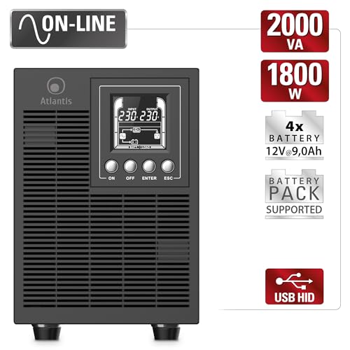 Onduleur UPS Online Double Conversion 2000VA Atlantis A03-OP2002P Tour - 2