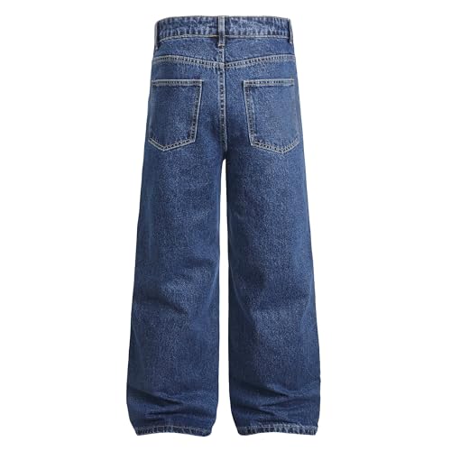 FREDD MARSHALL Stone Blue Baggy Jeans