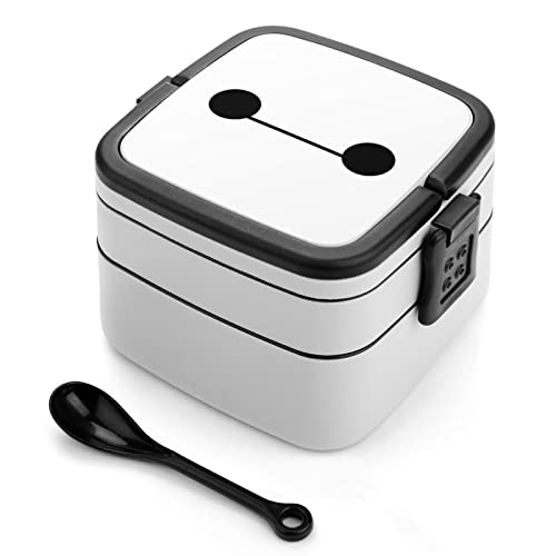 ベイマックス 弁当箱 ランチボックス 二段 抗菌 お弁当箱 べんとう箱 大容量 おべんとう箱 ふわっと盛れる おべんとう箱 スプーン付き 女性用 男性用 子供用 保温弁当箱 ランチボックス