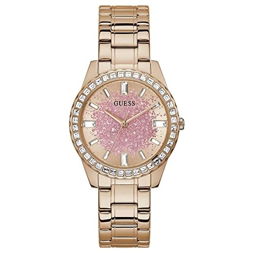 GUESS Reloj Analógico para Mujeres de Cuarzo con Correa en Acero Inoxidable GW0405L3