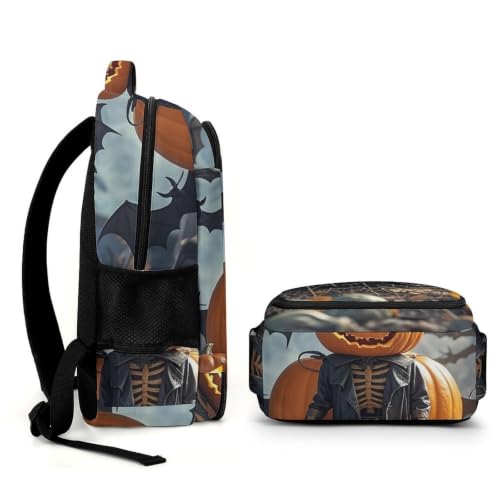 Mochila para portátil de Halloween cómoda para evitar dolores de espalda en trayectos largos 7