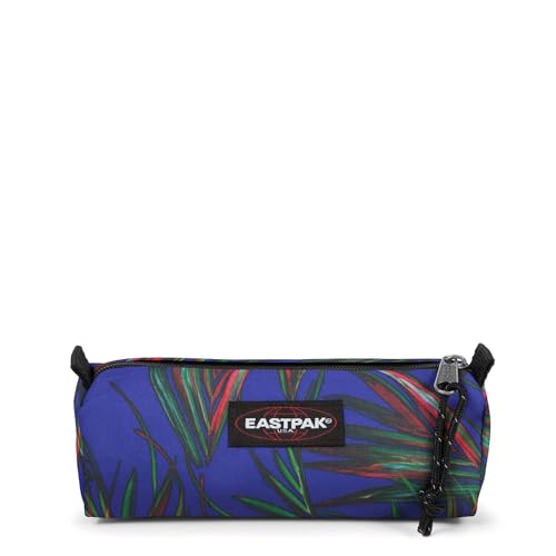 Image of EASTPAK Benchmark Single Pencil Case - Brize Palm Navy (Blue), Brize Palm Navy, Einheitsgrosse, BENCHMARK SINGLE