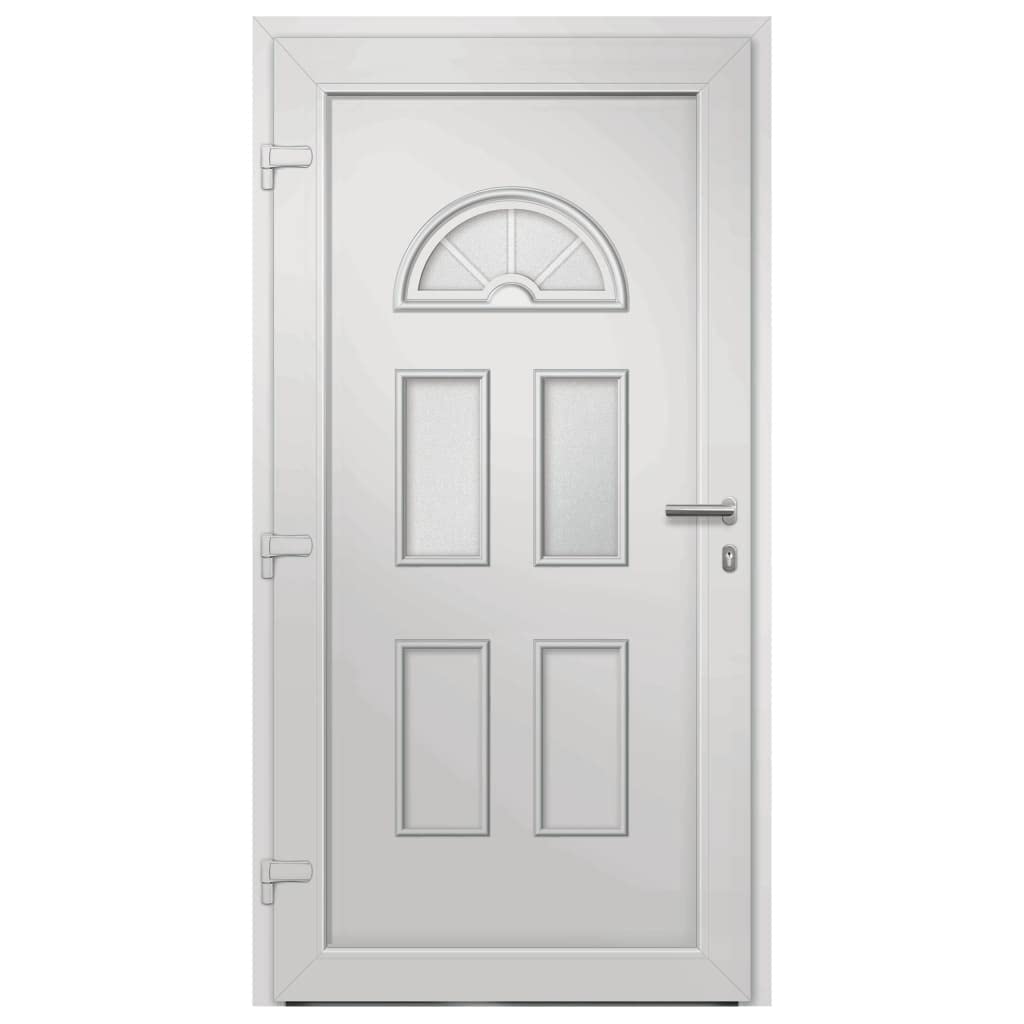 Porta di Ingresso Bianca 110x210 cm, Articoli di ferramenta,Materiali da Costruzione,Porte di casa, 51.4kg-279252