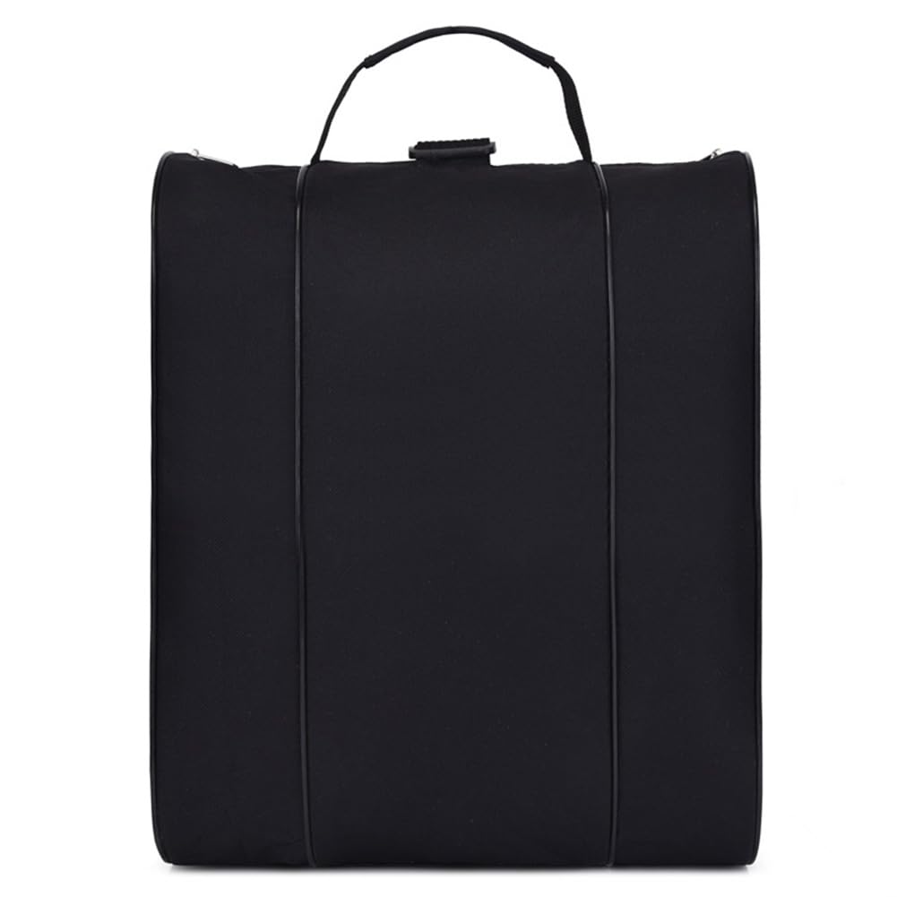 Skate Bag Schlittschuh Tasche mit Henkeln, Eishockey-Bag mit Reißverschluss & Fächern Verstellbarem Trageriemen Aufbewahrungstasche für Eislaufschuhe mit Netztaschen (Schwarz)