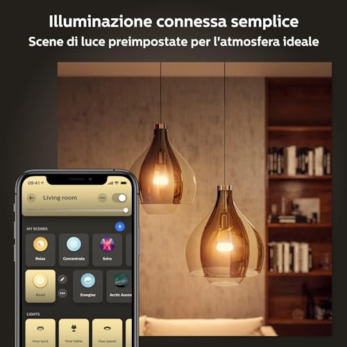 Ampoule connectée E27 Philips Hue White & Color Ambiance avec interrupteur variateur V2
