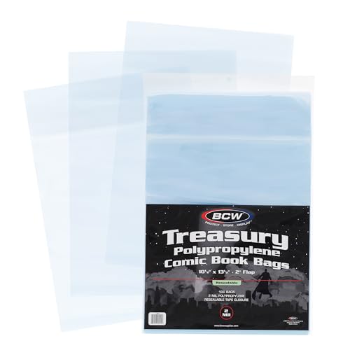 BCW Resealable Treasury Comic Book Poly Bags by BCW