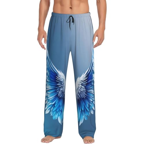 Pantalon de pyjama noir ailes d'ange EdWal homme XL doté de poches latérales