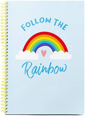 abeec Rainbow Pencil Case with Stationery Included - Stationary Sets for Girls - Includes Gel Pens, A4 Notebook, Glitter Pen and Highlighters - School Stationary Set