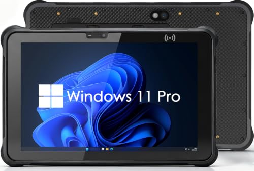 Image of Kayoote ST11 Pro+ 10.1 inch Rugged Tablet, Win 11 Pro, Core i5-8200Y, 16GB RAM 512GB ROM, IP65 Waterproof Industrial PC for Outdoor Work, 4G LTE, WiFi, GPS, NFC, 13MP+5MP Camera