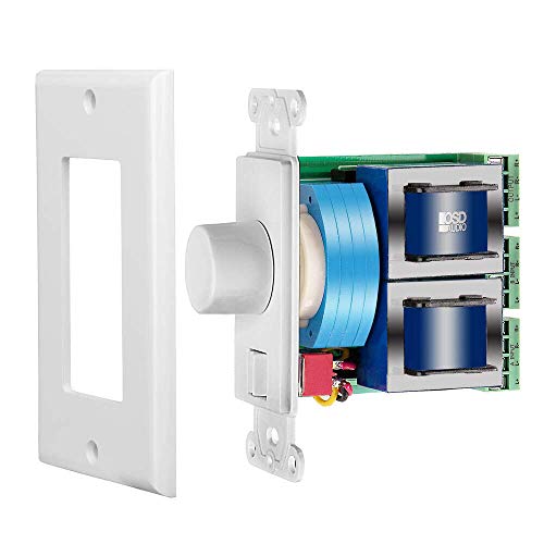 OSD Audio 300W In-Wall Volume Control Knob with On/Off Switch – Impedance Matching