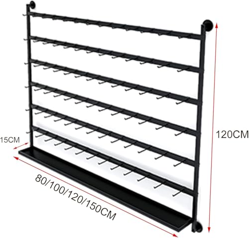 Estante de metal para colgar en la pared, soporte para pendientes, gafas de sol, llavero, organizador de almacenamiento para tienda de ropa, tienda minorista, joyería, exhibición de metal - imagen 2