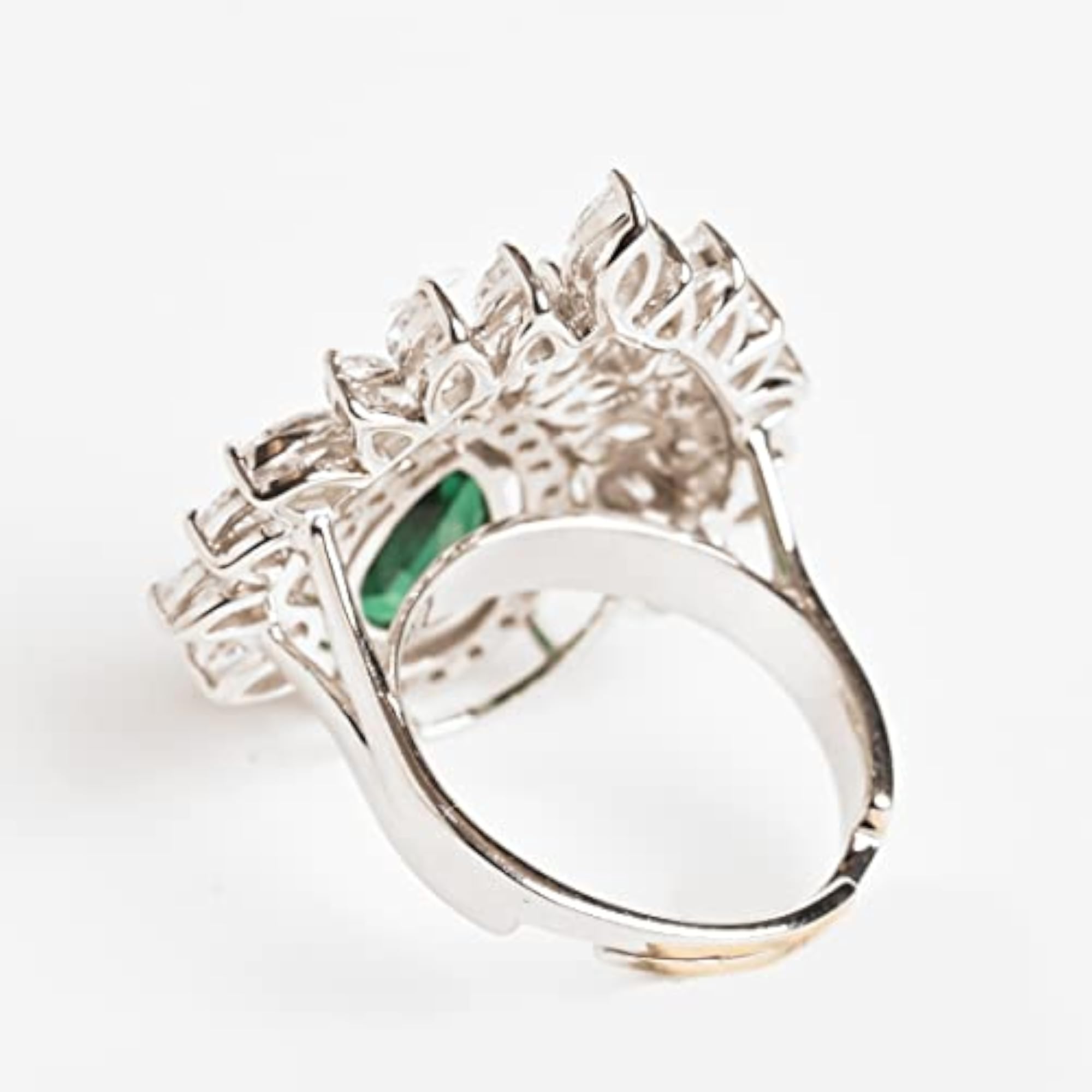Women's 925 Sterling Silver Prisha Adjustable Cocktail Ring