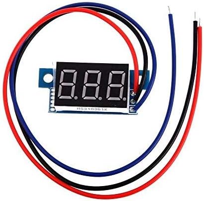 Direct Current DC 4-30 Volt Red LED Digital Display Voltmeter Panel