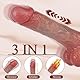 Greenpinecone Realistische Dildos 22cm Anal Dildo Vibrator Sex Spielzeug für die Frau mit 9 Vibrationen 3 Thrusting und Heizmodi Analplug Dildoschwanz Saugnapf Erotik Sexspielzeug für Paare Extrem