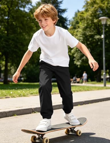 Image of KEREDA Boys Uniform Pants Twill Pull On Jogger Pants Boys School Clothes