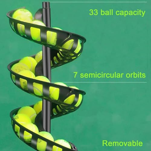 Macchina automatica per servire palline da tennis, capacità di 33 palline, telecomando per pratica e allenamento professionale