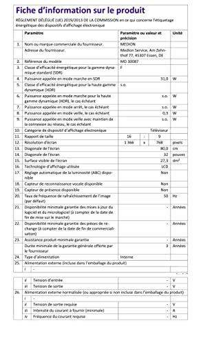 MEDION E13207 80 cm (32 Zoll) HD Fernseher (integrierter DVD-Player, HD Triple Tuner, DVB-T2 HD, CI+, Mediaplayer, 3 x HDMI, SCART, VGA, USB) MEDION E13207 80 cm (32 Zoll) HD Fernseher (integrierter DVD-Player, HD Triple Tuner, DVB-T2 HD, CI+, Mediaplayer, 3 x HDMI, SCART, VGA, USB)