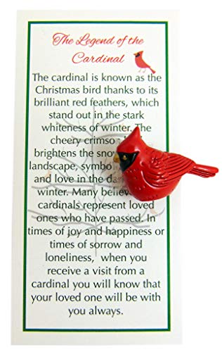 Westmon Works Cardinal Figur mit Legende Karte Weihnachten Mini Charm in Geschenkbox